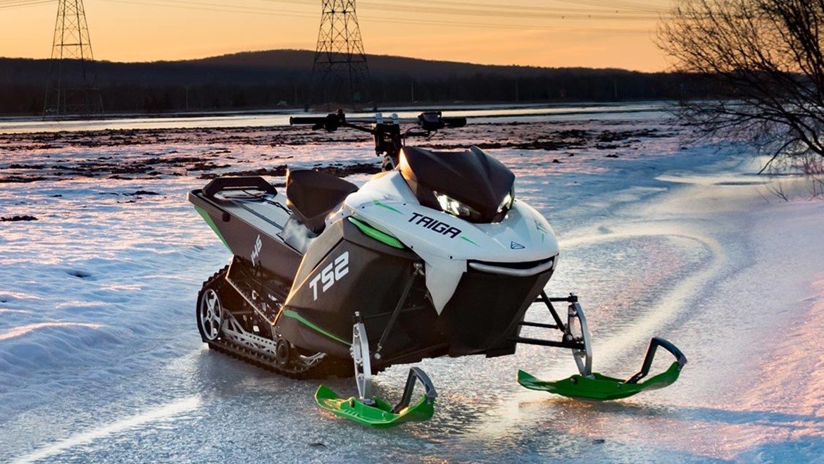 world's first electric snowmobile