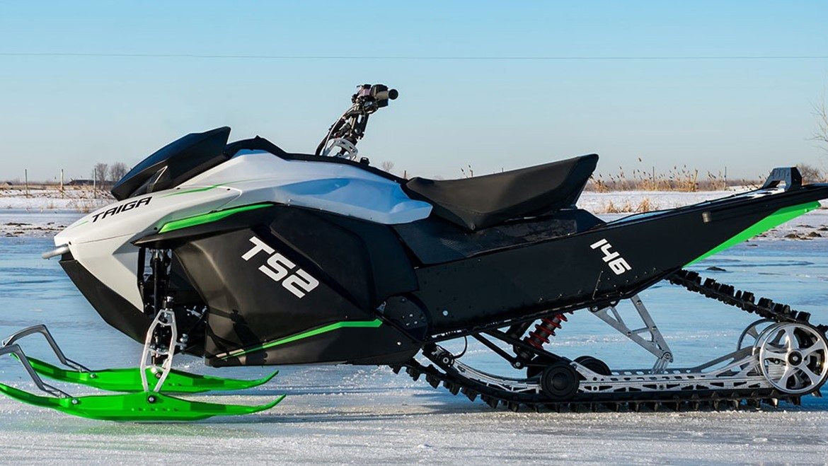 first electric snowmobile